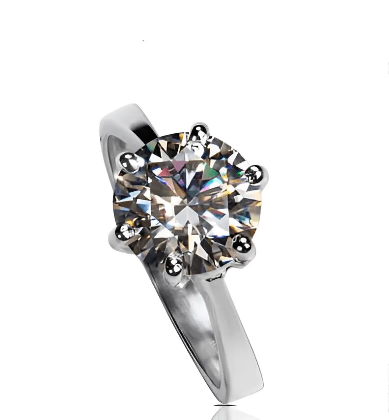 GRAND SOLITARE MOSSANITE RING - Image 4