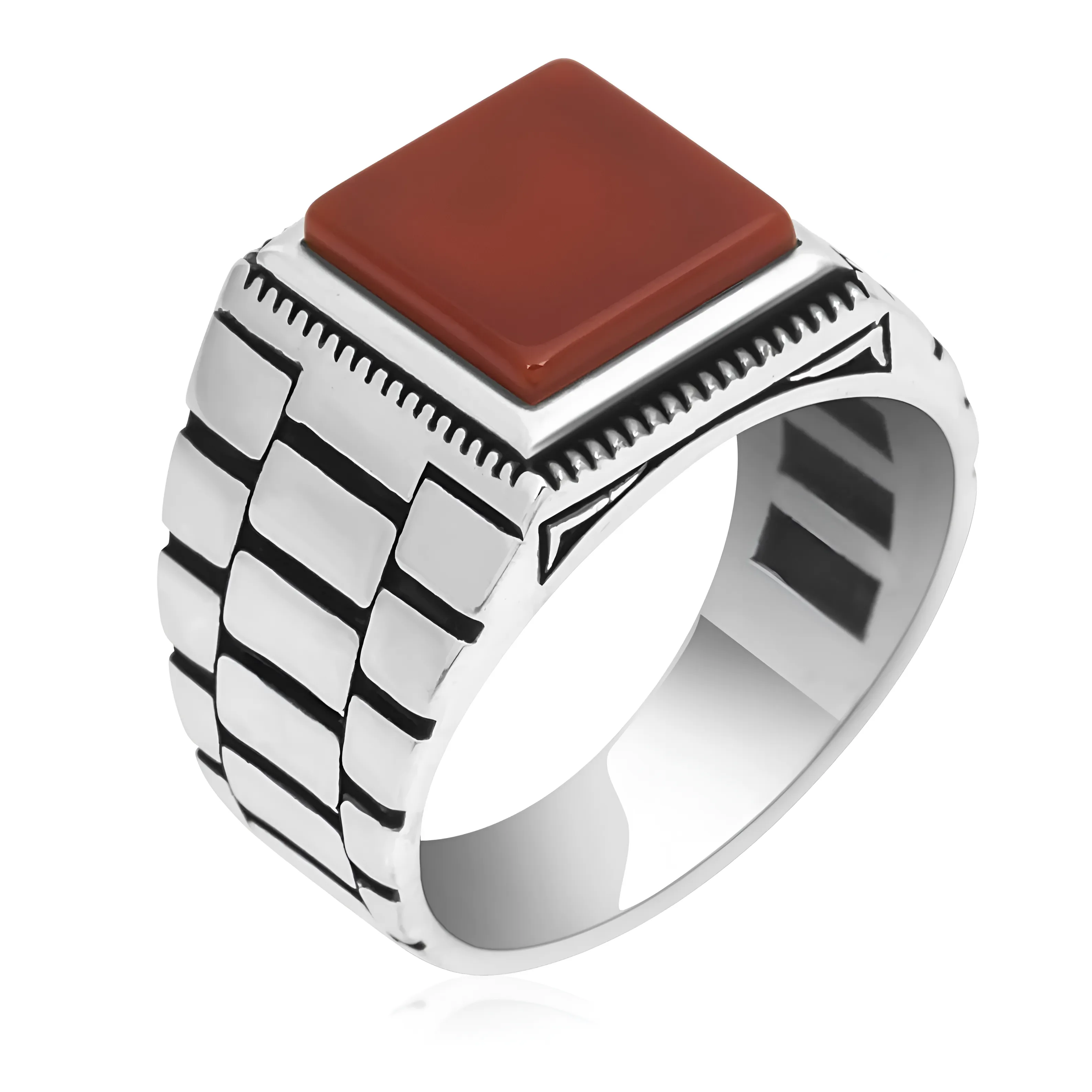 The Victorian Red Ring – 925 Silver - Image 3