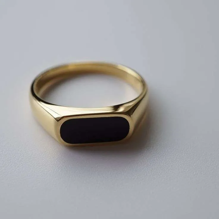 Pax Diamond Ring Gold and Silver Vermeil/Black - Image 3