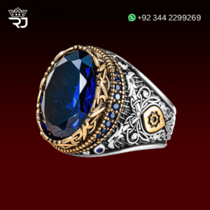 925 Sterling Silver Blue Sapphire Ring