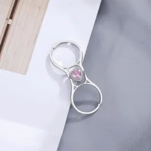 The Sweetheart Flip Ring – Romantic Pink Zircon