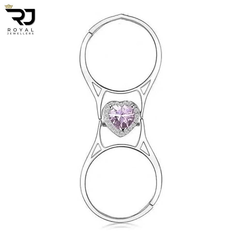 The Sweetheart Flip Ring – Romantic Pink Zircon - Image 5
