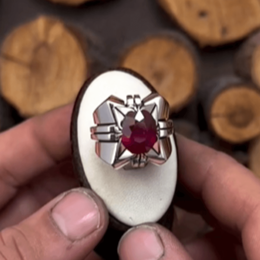 Sultan’s Ruby Crown Ring