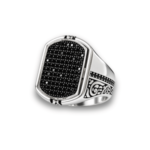 Dual Elegance 925 Sterling Silver Turkish Ring