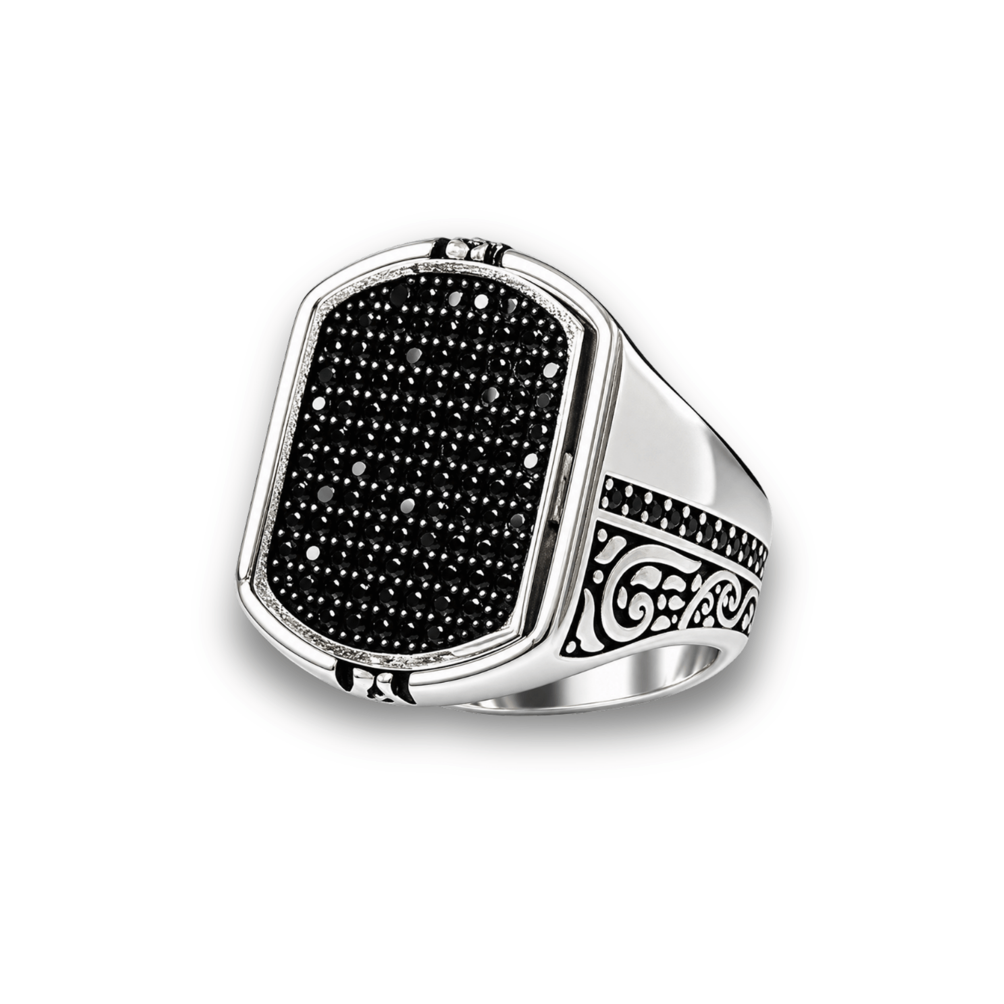 Dual Elegance 925 Sterling Silver Turkish Ring