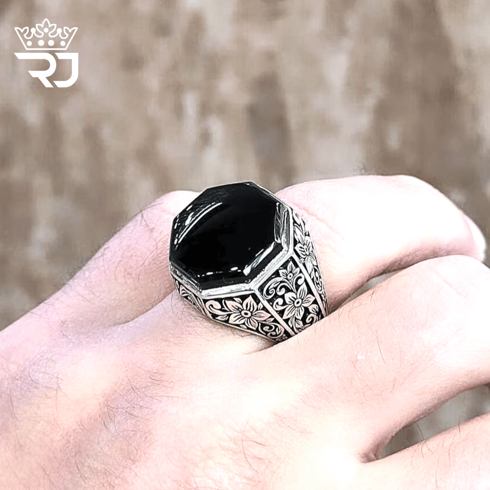 Mystic Bloom 925 Silver Agate Ring - Image 5