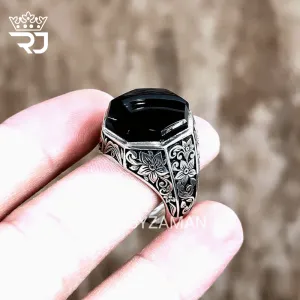 Mystic Bloom 925 Silver Agate Ring