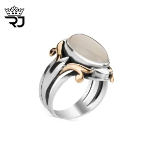 Sultan White Agate Silver Ring – Payitaht Abdülhamid Edition