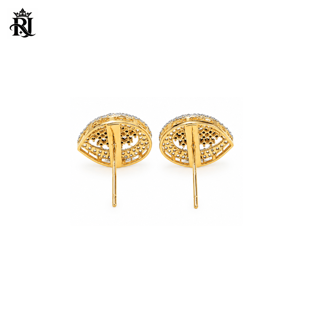 Royal Eclipse Stud Earrings 925 Silver - Image 3