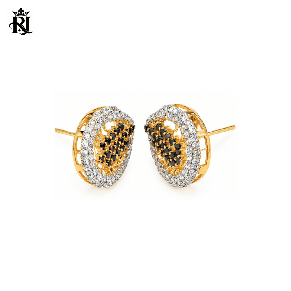 Royal Eclipse Stud Earrings 925 Silver - Image 4
