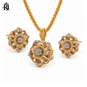 Imperial Floral Locket Set