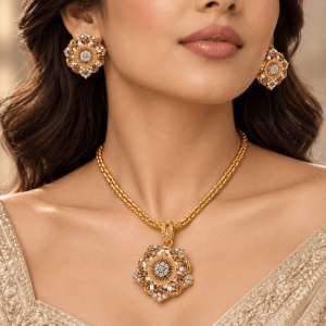 Imperial Floral Locket Set