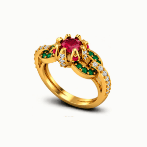 Ruby Emerald Royal Elegance Ring